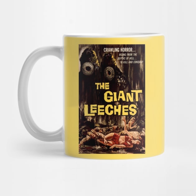 Classic Sci-Fi Movie Poster - The Giant Leeches by Starbase79